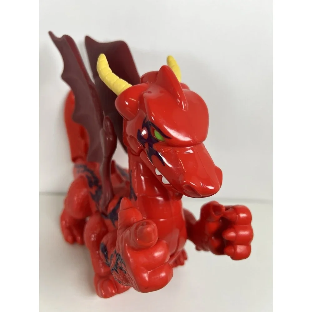 Imaginext Red Castle Dragon 6-Legged w/ Wings Fisher Price Tested Working‎